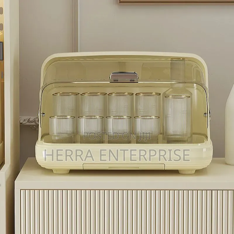 Dust Proof Cup Organizer and Drying Rack