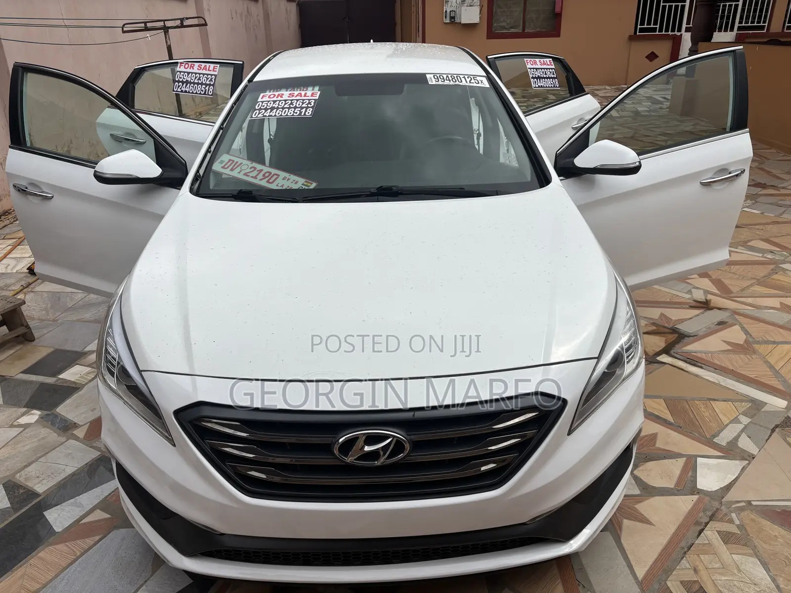 Hyundai Sonata Sport PZEV 4dr Sedan (2.4L 4cyl 6A) 2015 White