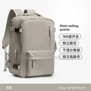 Waterproof Traveling Nylon Fabric Expandable Travel Backpack