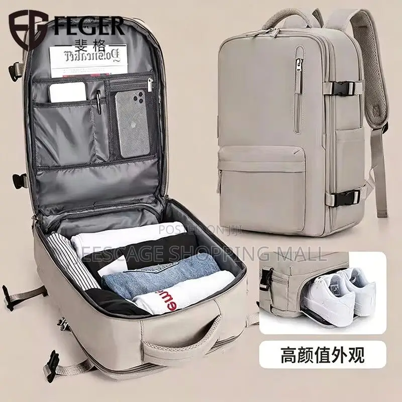 Waterproof Traveling Nylon Fabric Expandable Travel Backpack