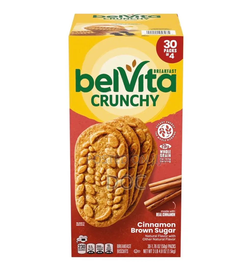 belVita Crunchy Breakfast Biscuits (Cinnamon) – 4 Pack