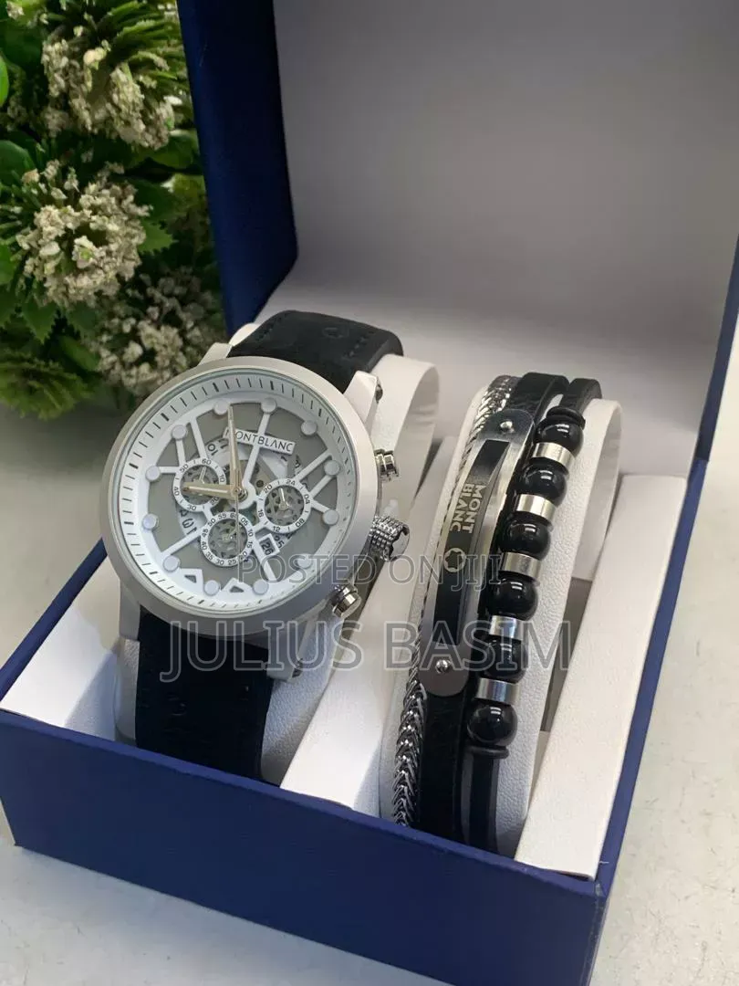 Montblanc Watch With Bracelet and Bag in Box