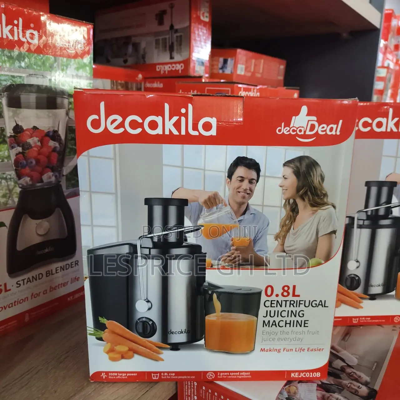 Mega Price Drop on Our Solid 0.8L Centrifugal 350W Decakila Juicer