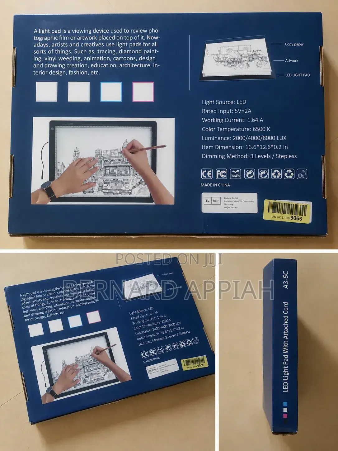 LED Light Pad for Tracing Drawing UltraThin Adjustable Brightness