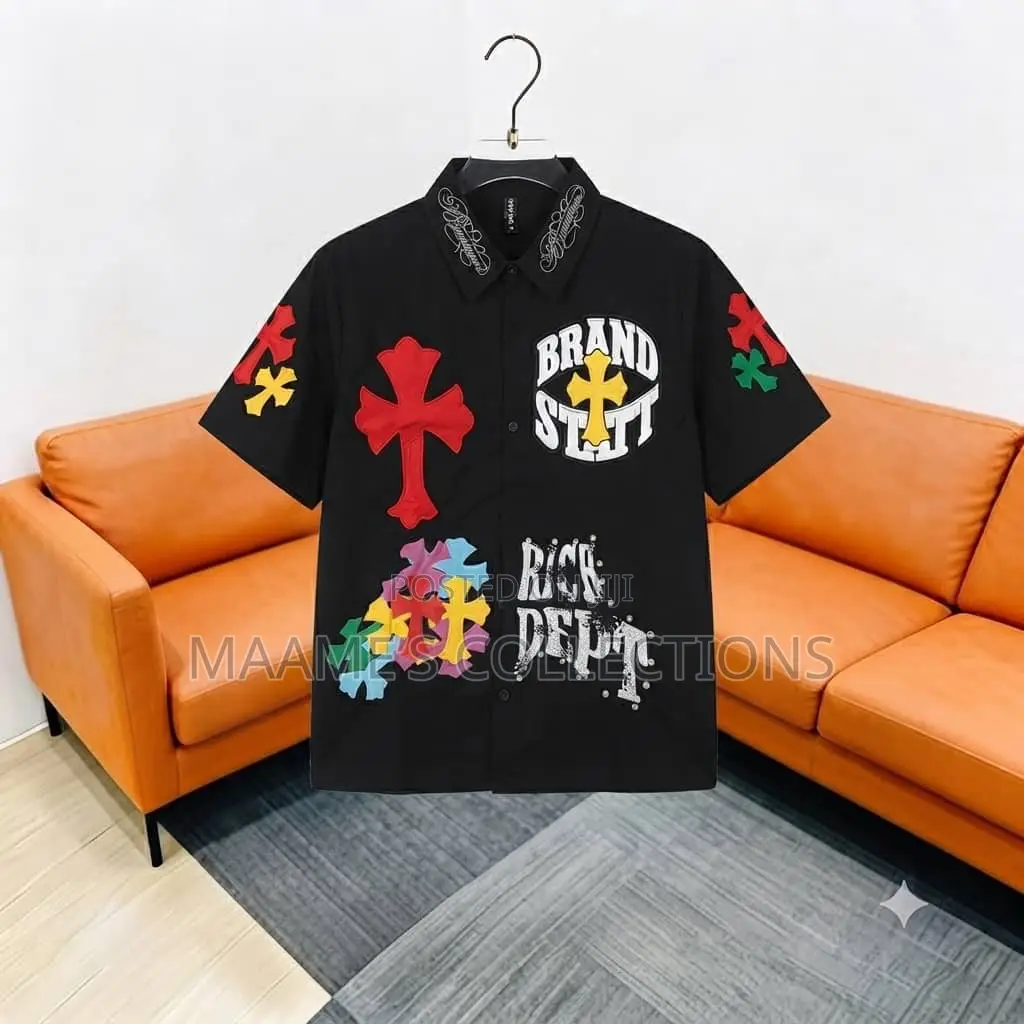 Men’s Premium Printed Short Sleeve Shirts -Different Designs Colours
