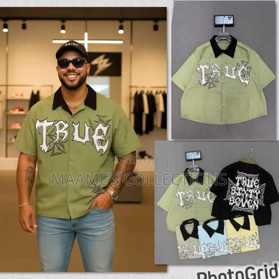 Men’s Premium Printed Short Sleeve Shirts -Different Designs Colours