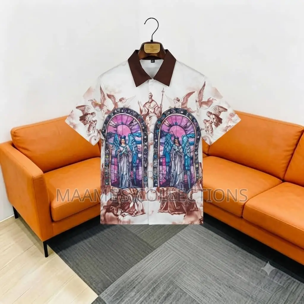 Men’s Premium Printed Short Sleeve Shirts -Different Designs Colours