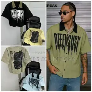 Men’s Premium Printed Short Sleeve Shirts -Different Designs Colours