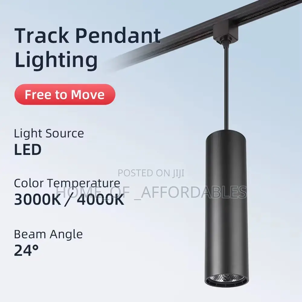 Modern LED Track Pendant Light Fixture