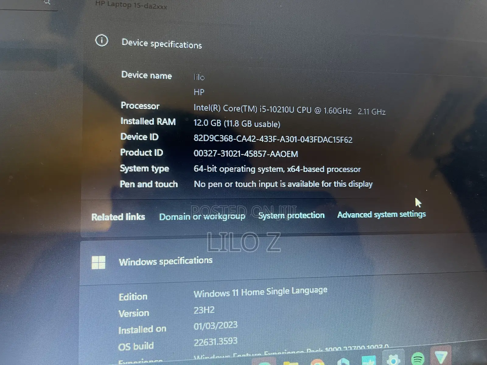 Laptop HP 15 12GB Intel Core i5 HDD 1T