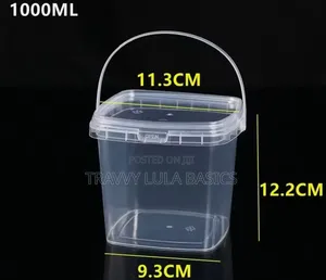 New Tamper Proof Food Storage Bucket 1000ml-10pcs