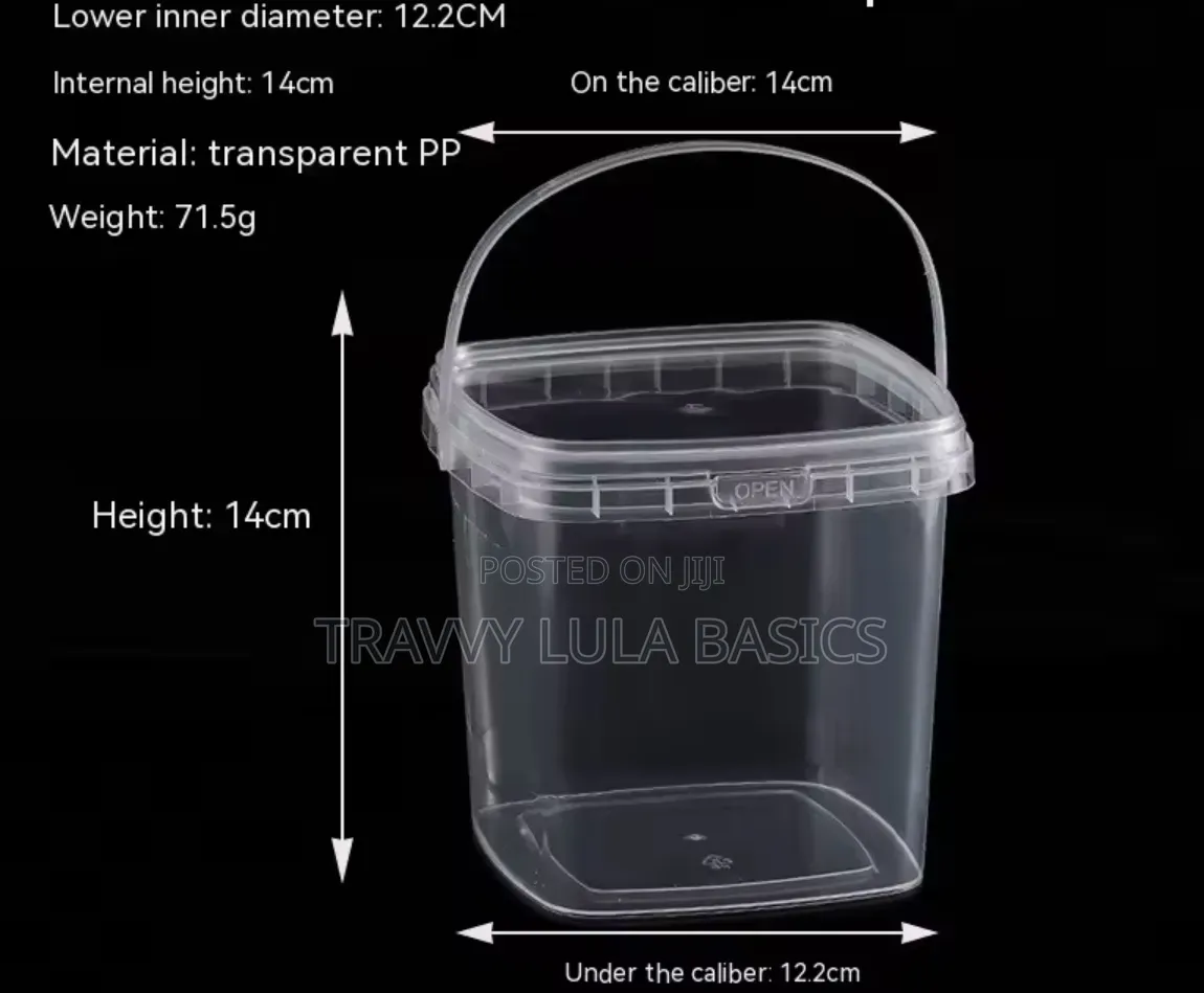 New Tamper Proof Storage Bucket 2000ml-10pcs