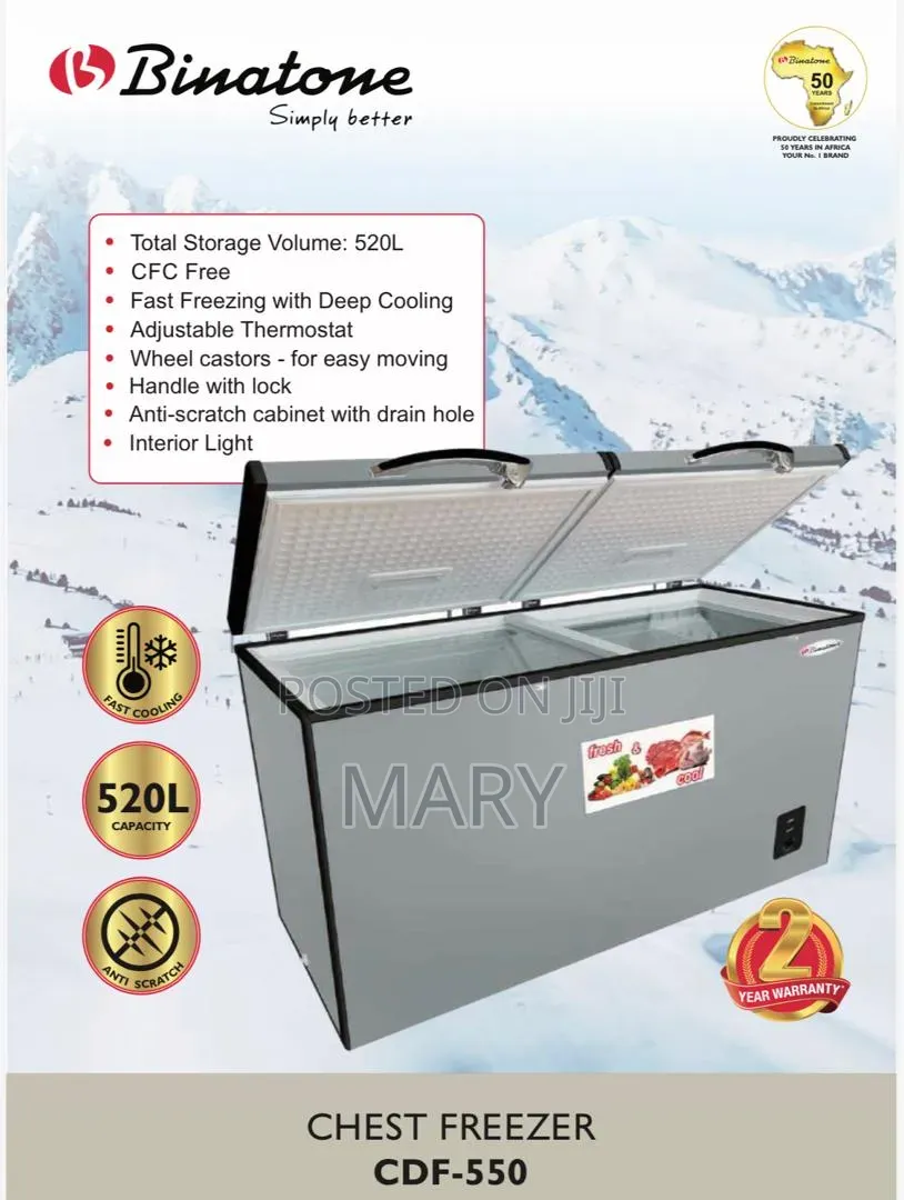 Binatone 520liters Freezer