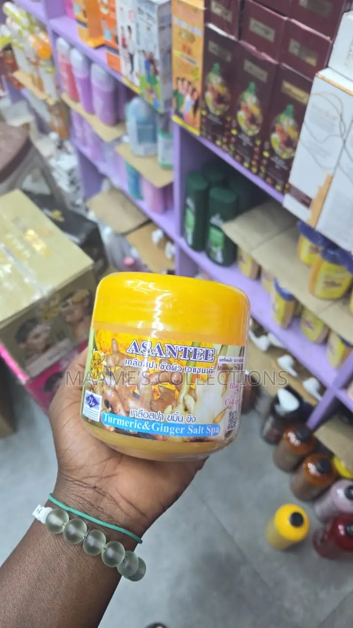 Asantee Turmeric Ginger Salt Spa Face Body Scrub