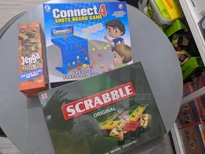 Giant Jenga and Scrabble Games Connect 4