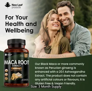 Maca Root With KSM-66 Ashwagandha and Geinseng 6000mg 180 Capsules