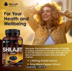 Shilijat 1400mg ,120 Capsules, Himalayan Shilijat With 60%fulvic Acid