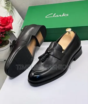 Brand New Clark's Ring My Bell Black Leather Shoes