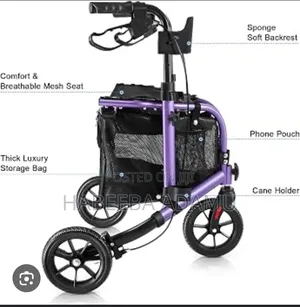 Walk Mate 3- Wheel Walker With Seat.