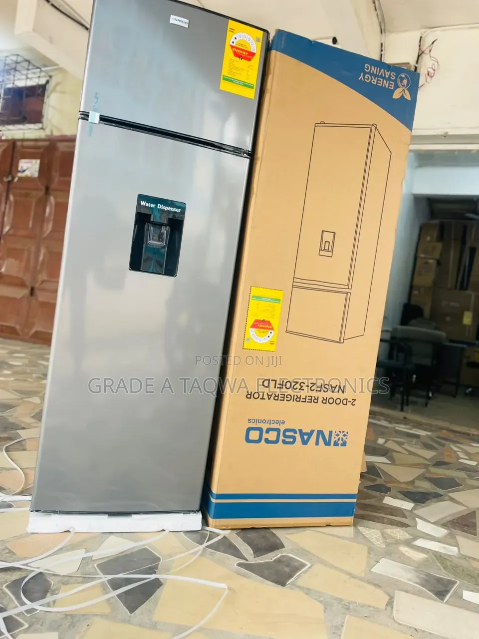 Built-in Water Dispenser Nasco 2 Door Top-Mount 280Liter Refrigerator