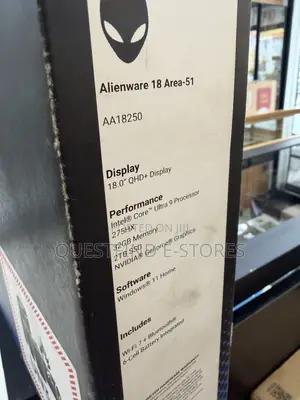 New Laptop Alienware 18 Area-51 32GB Intel Core Ultra 9 SSD 2T