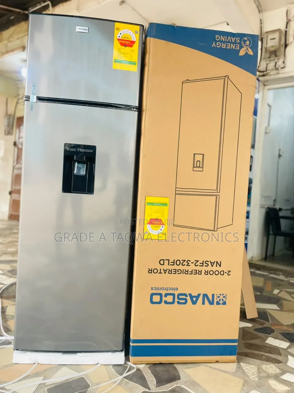 Low-Noise Operation,Nasco Top-Mount 280-Liter Refrigerator