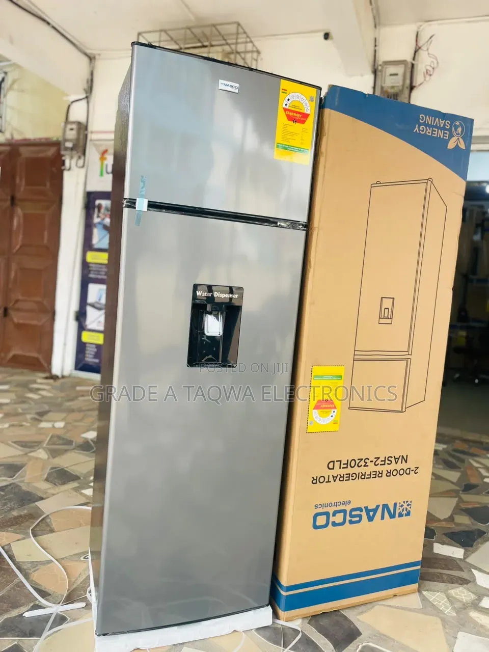 Low-Noise Operation,Nasco Top-Mount 280-Liter Refrigerator