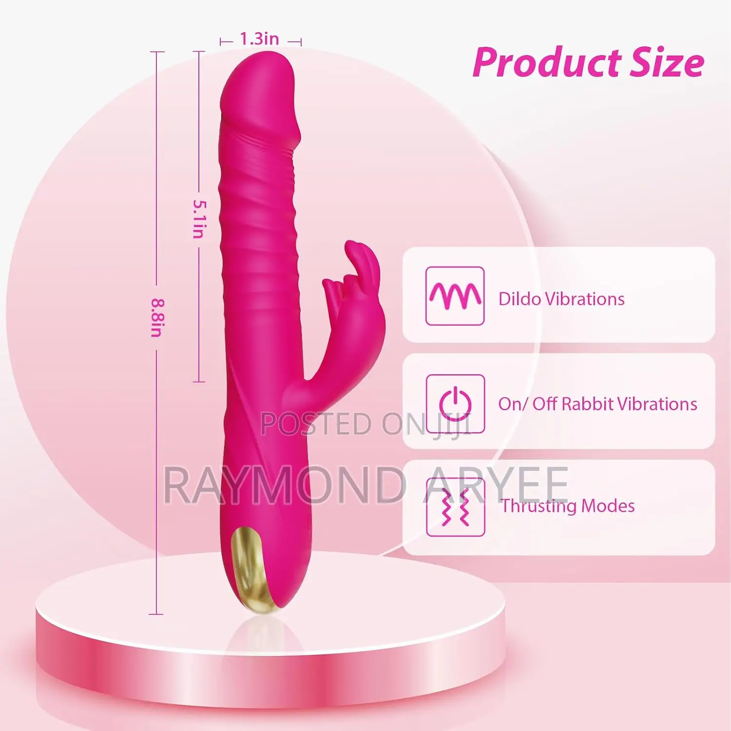 SUPOLA Rabbit G Spot Vibrator, Dildo Sex Toy for Women