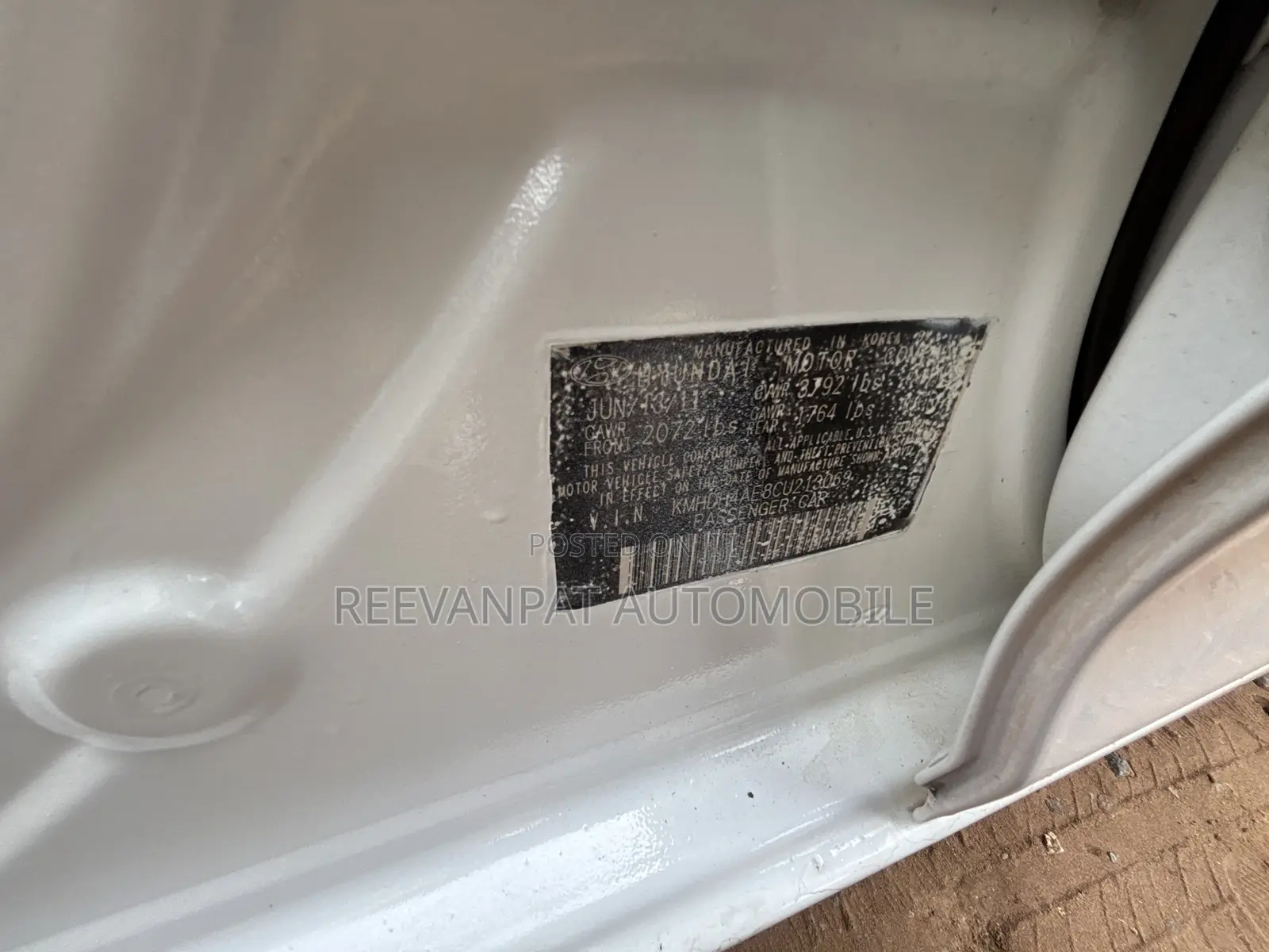 Hyundai Elantra Limited Sedan FWD (1.8L 4cyl 6A) 2013 White