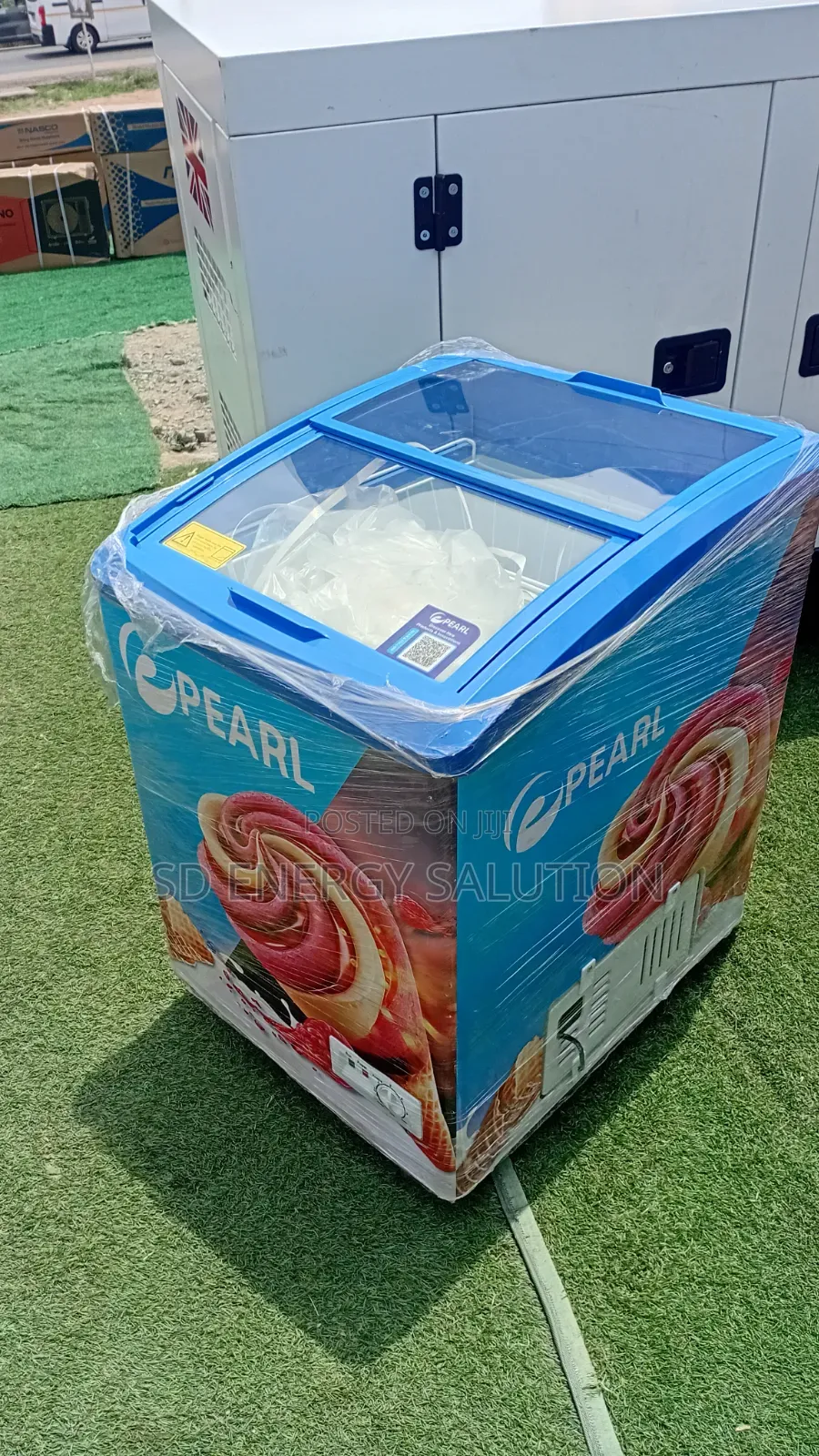 Pearl Glass Top Ice Cream Display Freezer for Shops