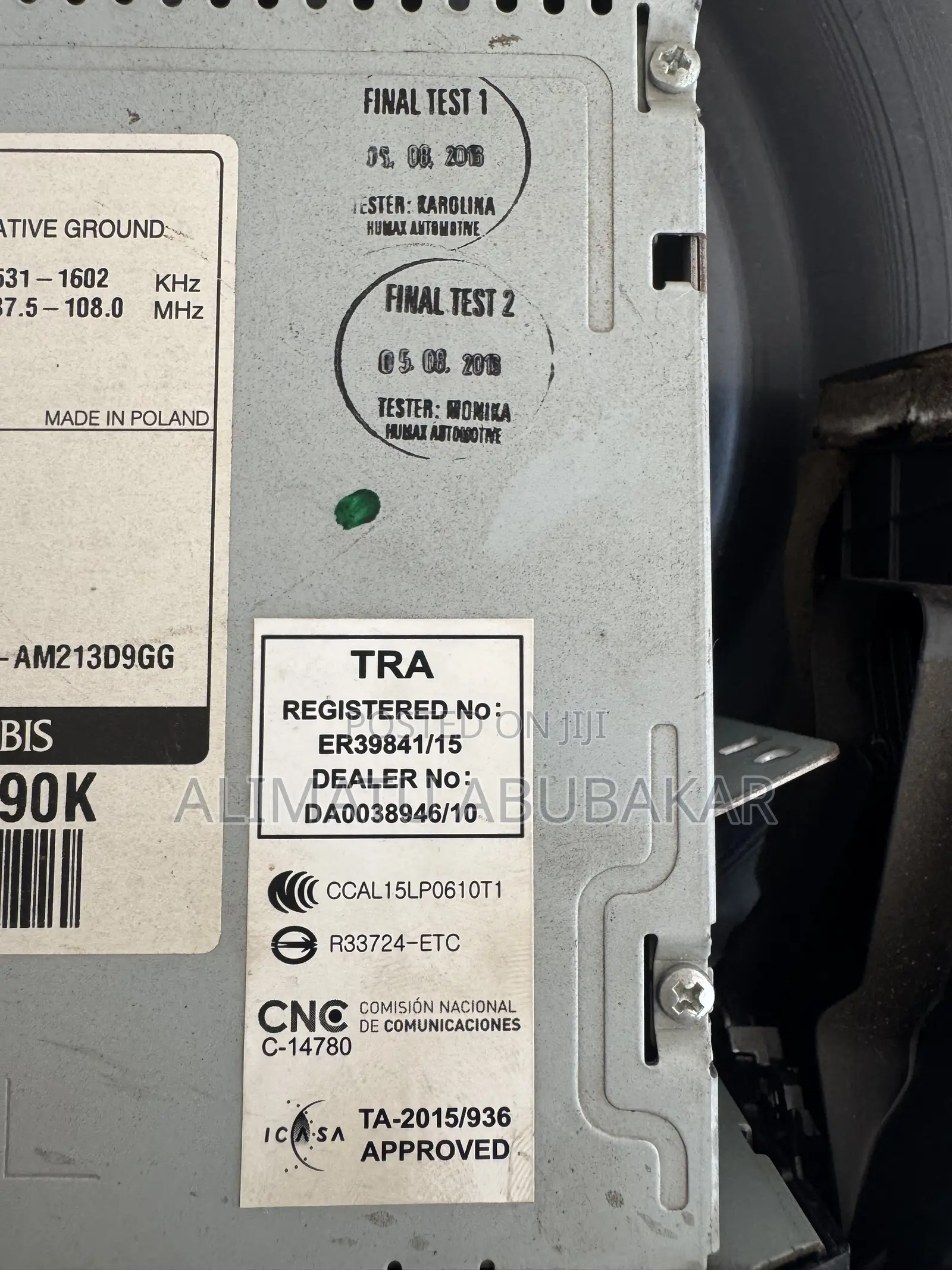 Kia Sportage Radio