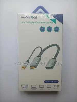 Haing Hdmi Male to Display Female With USB Converter Hi-2049