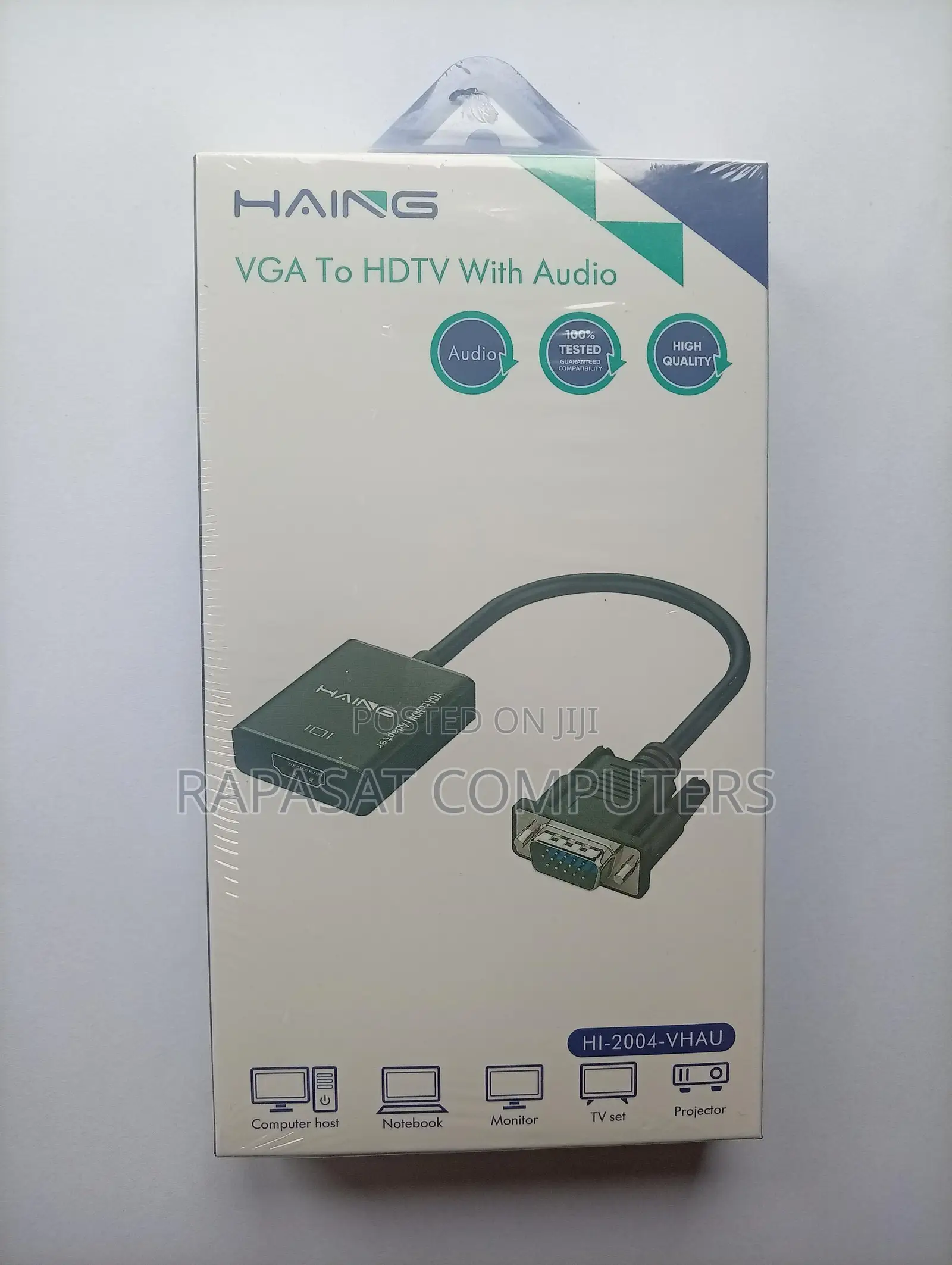Haing Vga Male to Hdmi Female With Sound Adapter Hi-2004