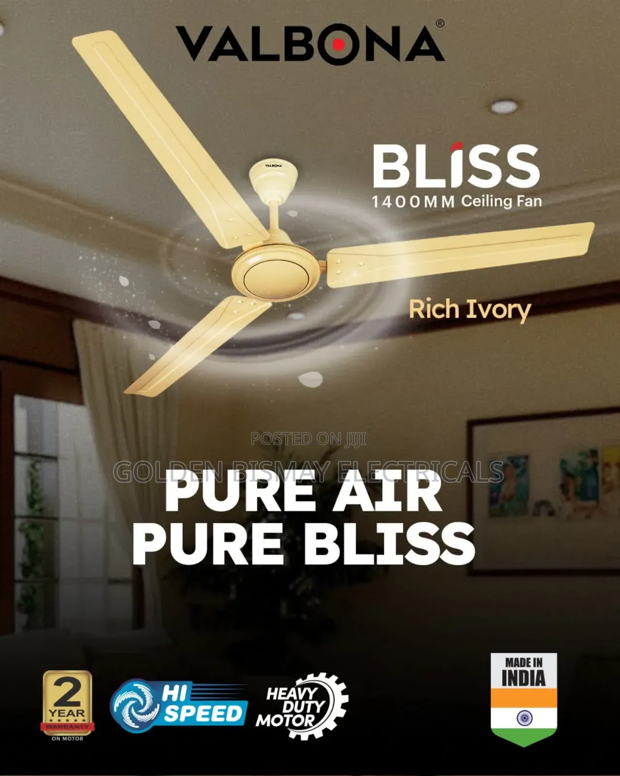 Valbona Long Blade Ceiling Fan
