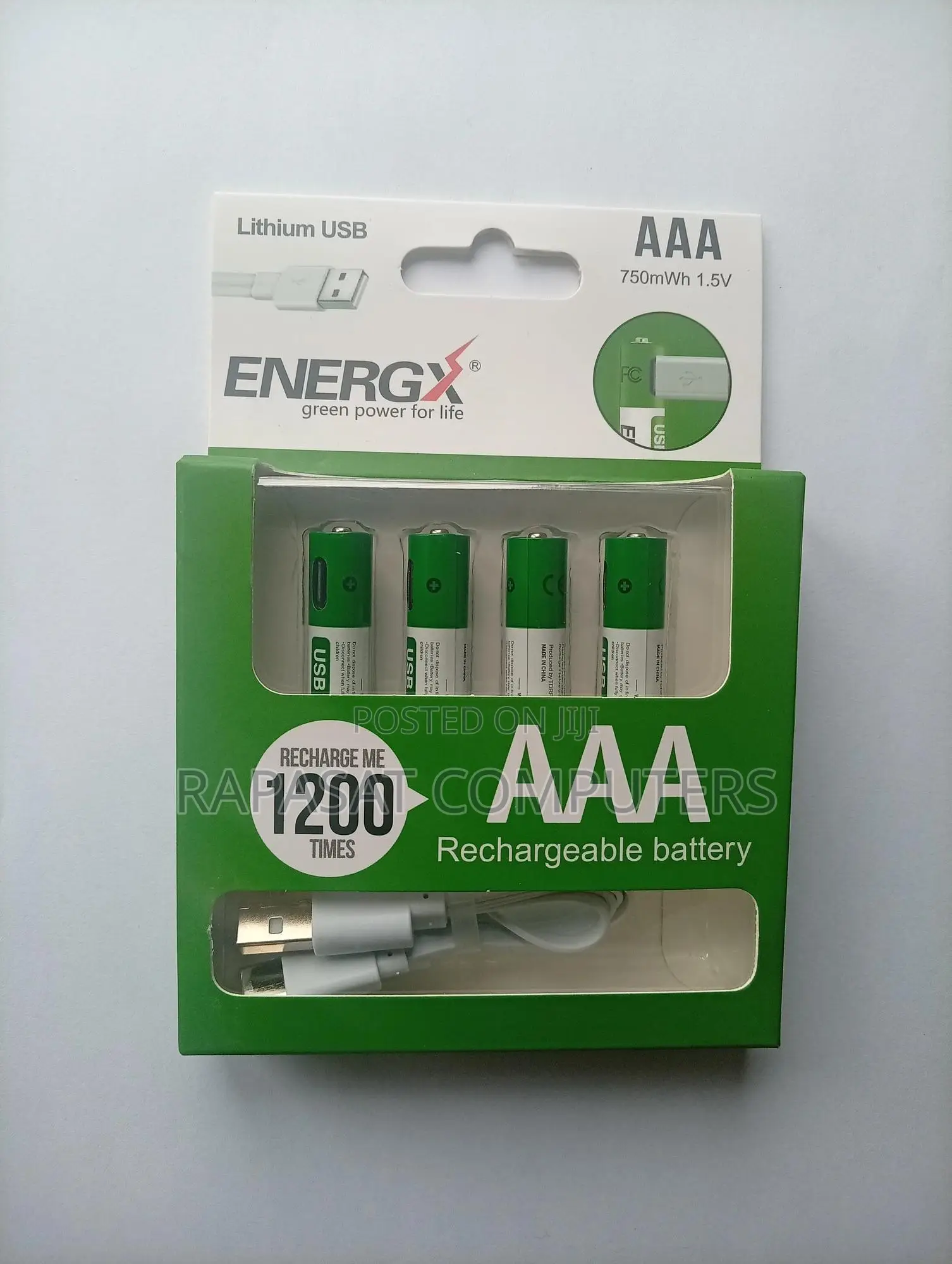 Rechargeable Li-on Battery Aaa 1.5v-4pc/Pack