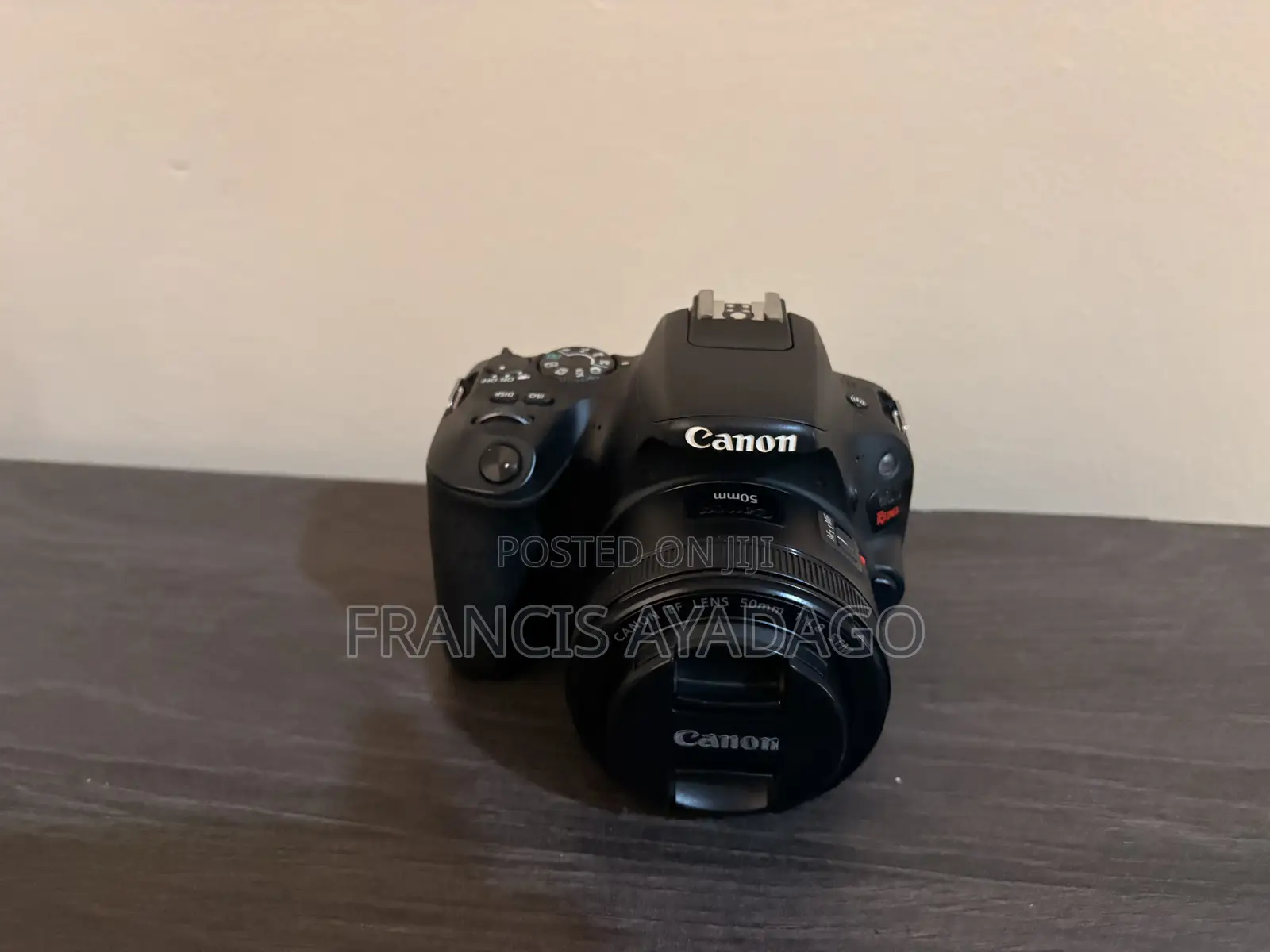 Canon EOS 200D Camera Body With 3 Lenses and a Godox Flash Light.