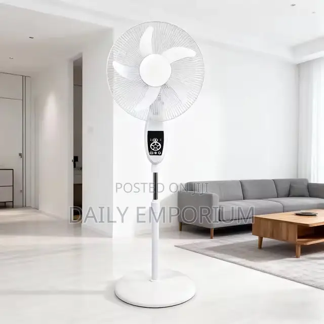 Rechargeable Solar Fan With Remote Control and Light