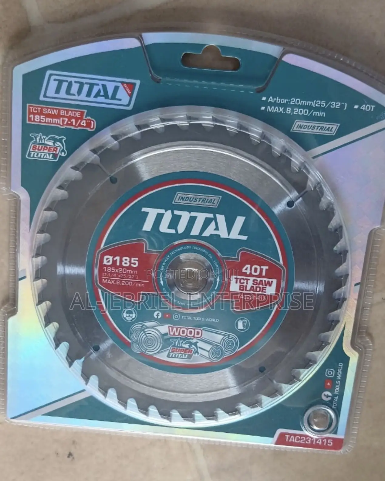 Wood Saw Blade 7”