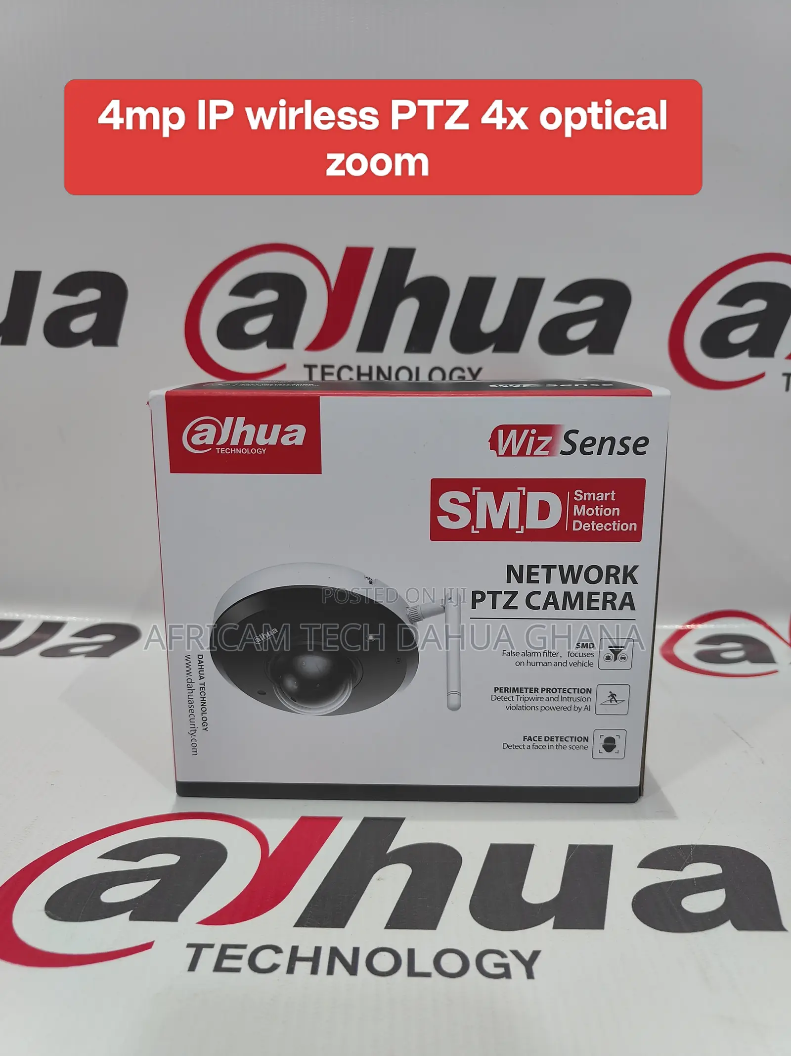 Dahua 4MP 4x Starlight IR WizSense Network PTZ Camera