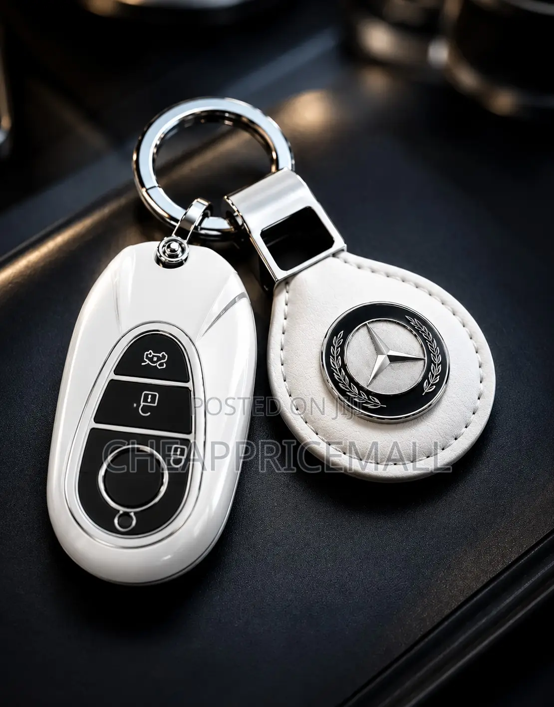 Mercedes Benz Car Key Fob Cover With Keychain
