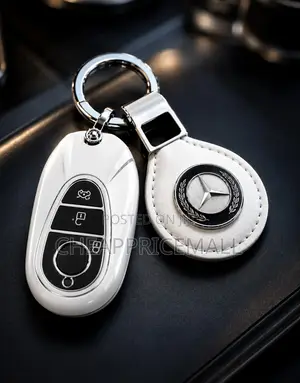 Mercedes Benz Car Key Fob Cover With Keychain