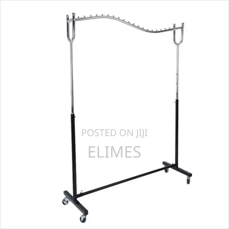 Heavy-Duty Rolling Garment Rack – Adjustable Clothes Hanging Stand