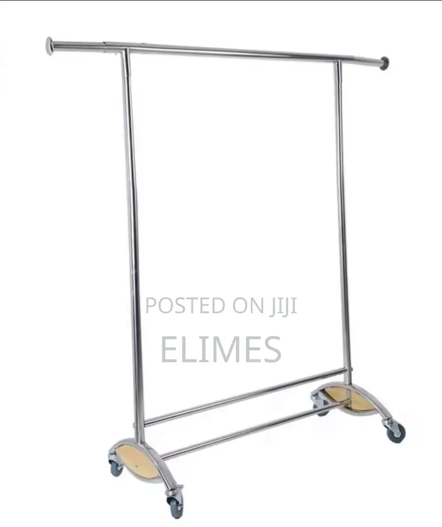 Heavy-Duty Rolling Garment Rack – Adjustable Clothes Hanging Stand
