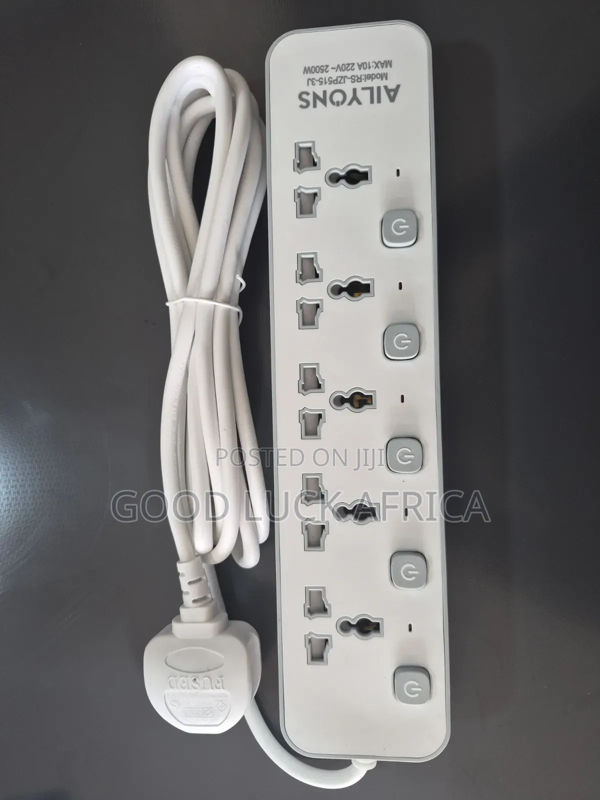 Aliyons RS-JZP515-3J 5-Way Power Socket | 3M Extension