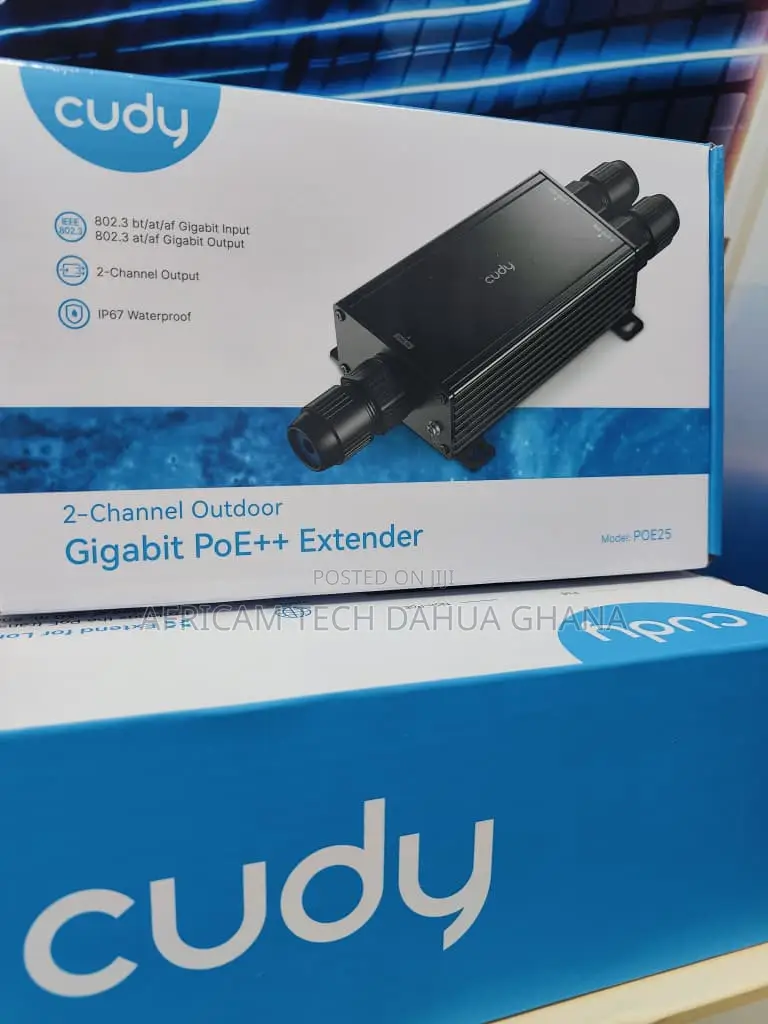 CUDY 2-Channel Outdoor Gigabit PoE Extender