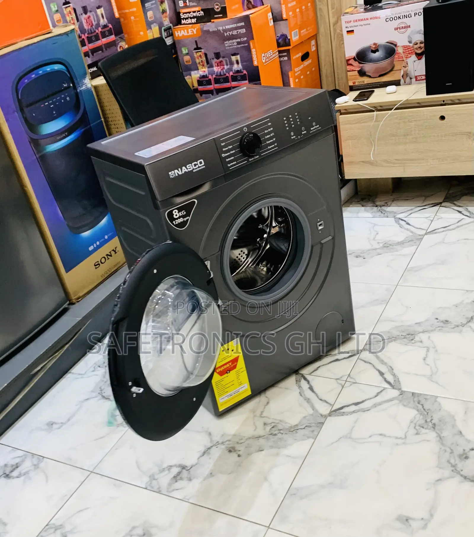 Perfect New Nasco 8kg Front Load Washing Machine