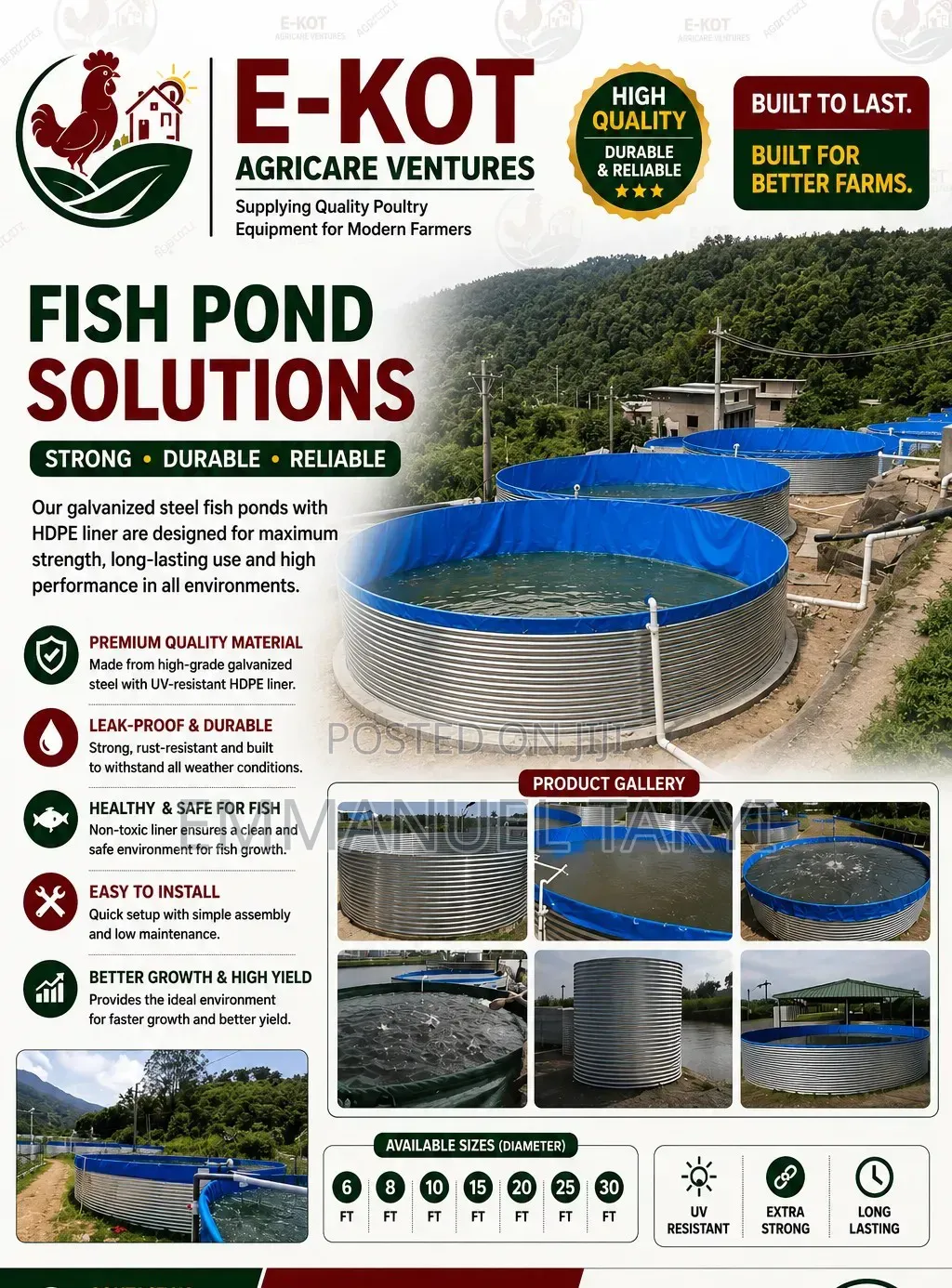 Fish Pond Tank