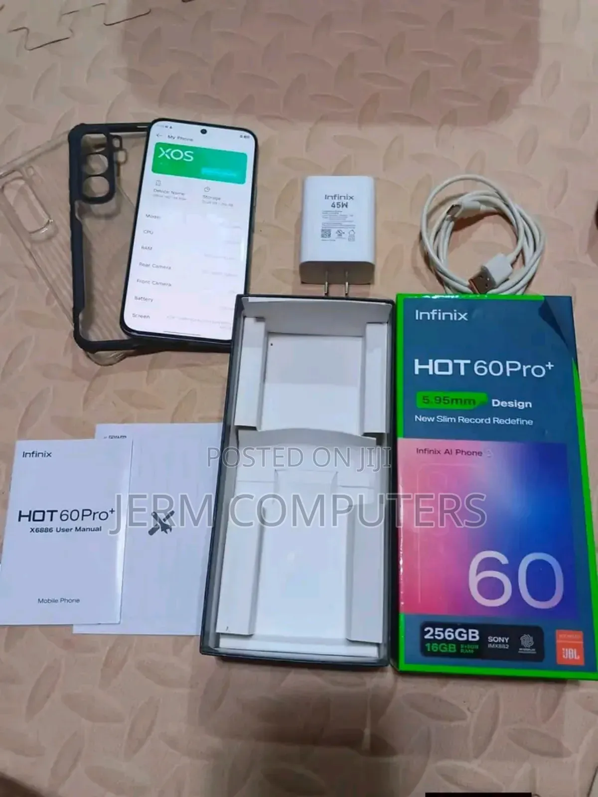 New Infinix Hot 60 Pro+ 256 GB Gray
