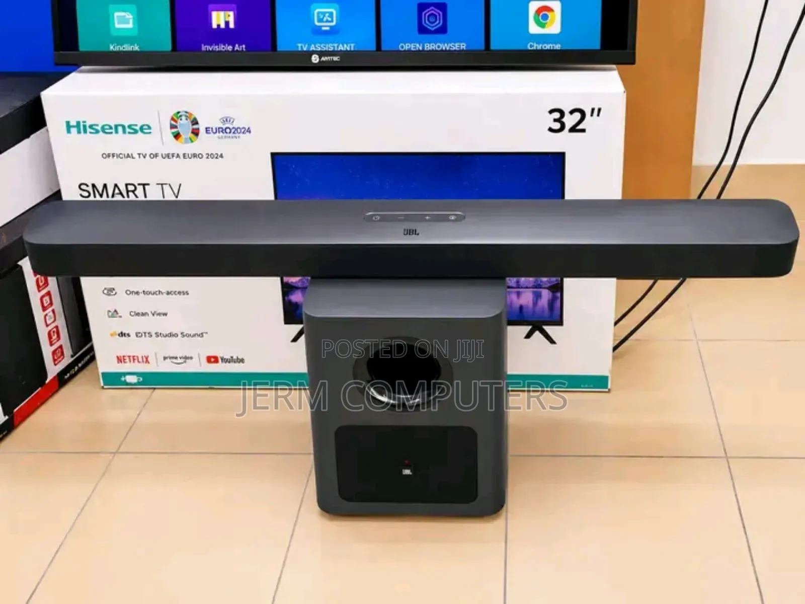 JBL Soundbar With 32inches TV