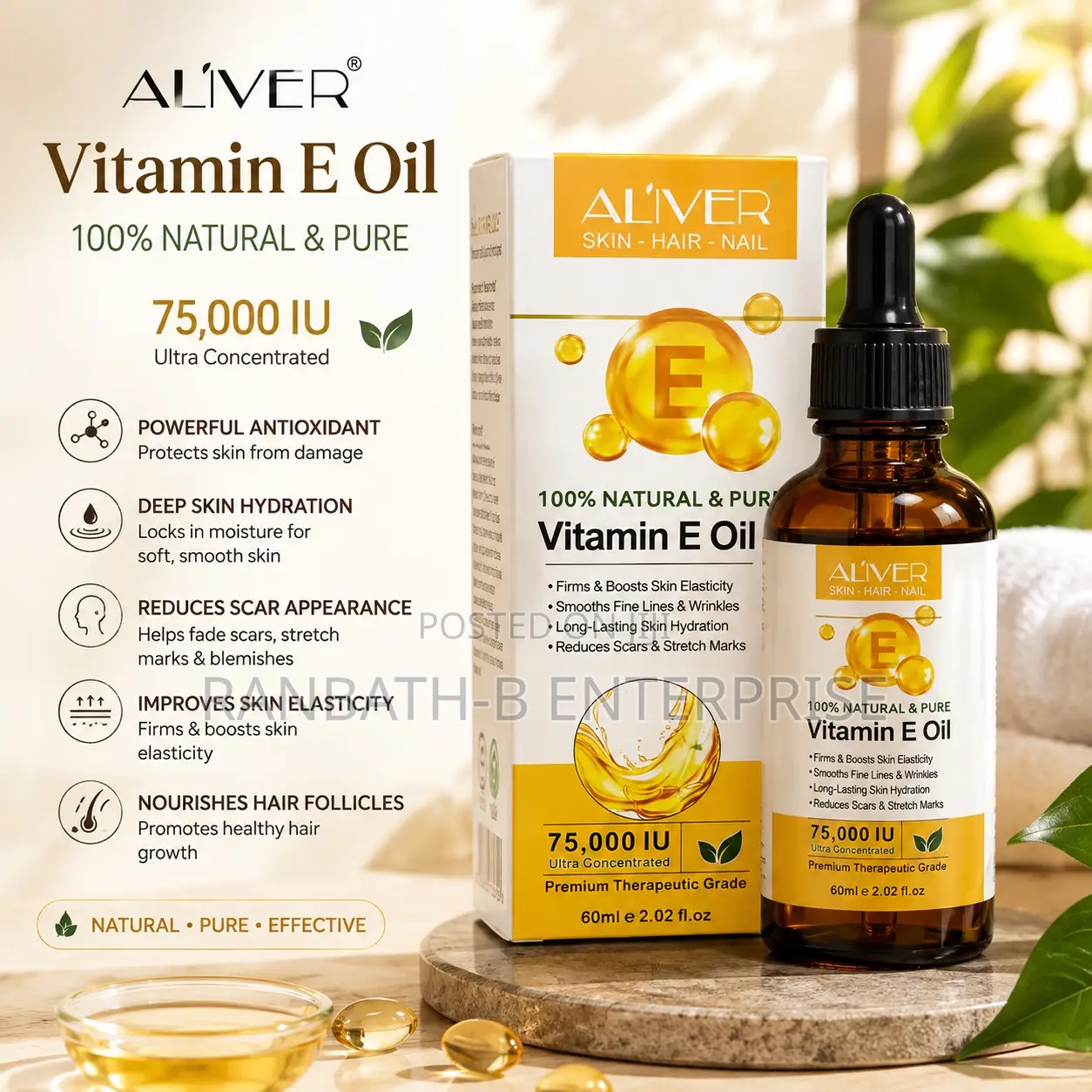 Vitamin E Oil for a Healthy-Looking Complexion
